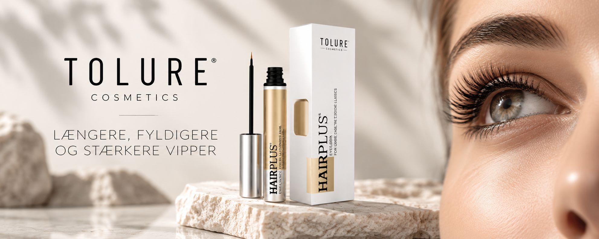 Tolure Hairplus vippeserum &ndash; serum til l�ngere, fyldigere og st�rkere vipper