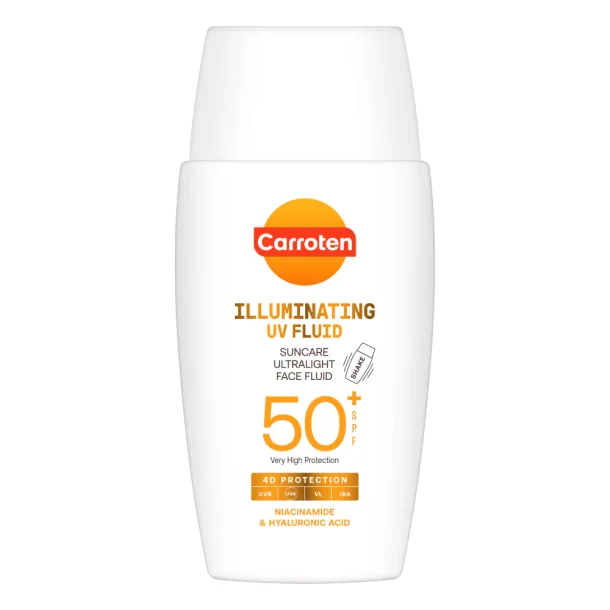 Carroten Illuminating Face Fluid SPF 50+ - Glow Ansigtssolcreme, 50 ml