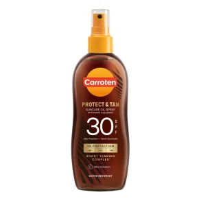 Carroten Protect & Tan Body Oil SPF 30 - Sololie med Glow, 150 ml