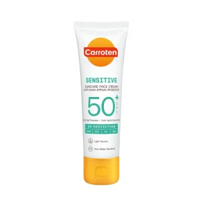 Carroten Sensitive Face Cream SPF 50 - Ansigtssolcreme til Sensitiv Hud, 50 ml