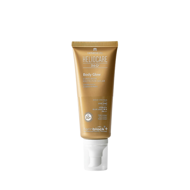 HelioCare Body Glow SPF 50+ - Glow Solbeskyttelse til Kroppen, 100 ml