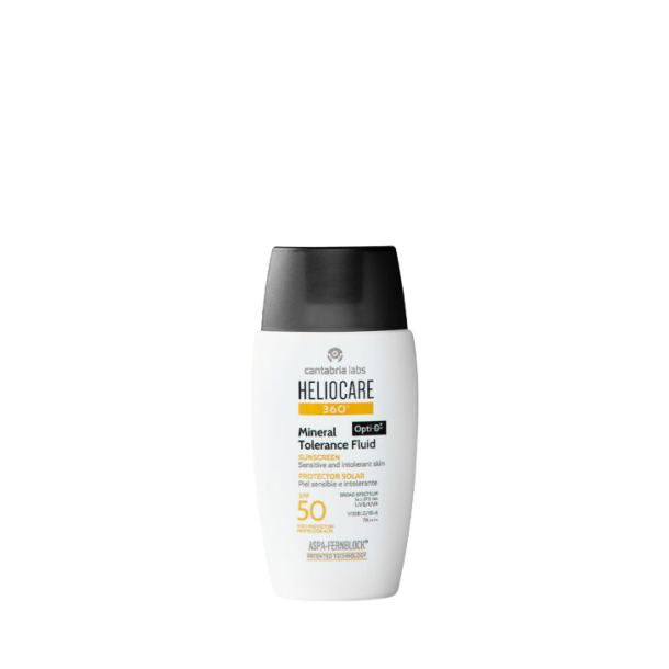 HelioCare Mineral Tolerance Fluid SPF 50 - Mineral Solcreme til Sensitiv Hud, 50 ml
