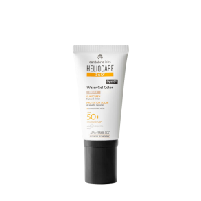 HelioCare Water Gel Color SPF 50+ Beige - Farvet Solcreme med Glow, 50 ml 