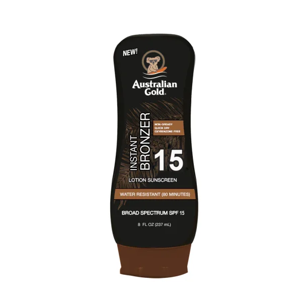 Australian Gold Instant Bronzer Lotion SPF 15, 237 ml