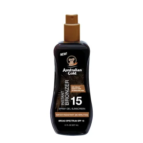 Australian Gold Instant Bronzer Spray Gel SPF 15, 237 ml
