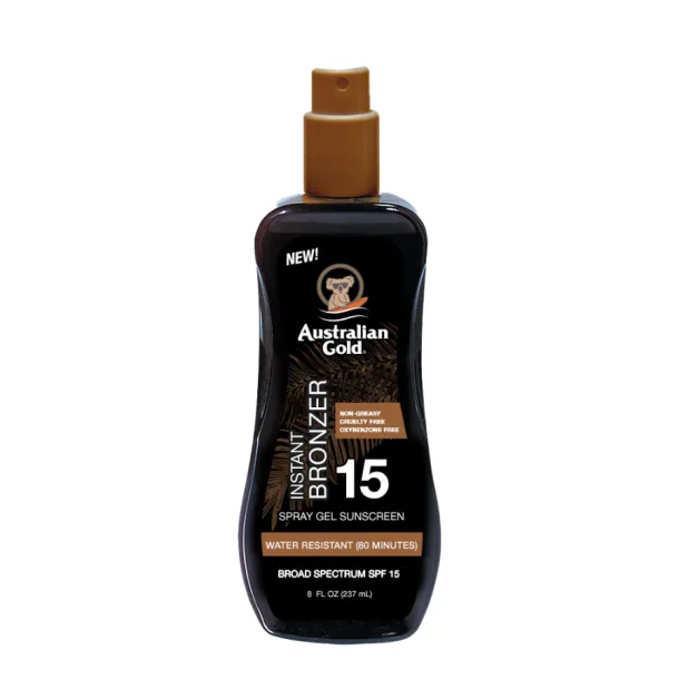 Australian Gold Instant Bronzer Spray Gel SPF 15, 237 ml