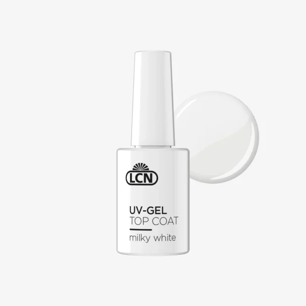 LCN UV Gel Top Coat, Milky White