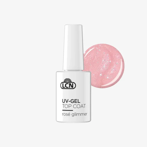 LCN UV Gel Top Coat, Rose Glimmer