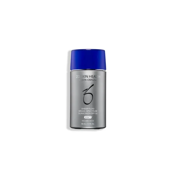 ZO Skin Health Sheer Fluid Broad-Spectrum Sunscreen SPF 50 - Ultralet Mineralsk Solcreme til Ansigt, 50 ml
