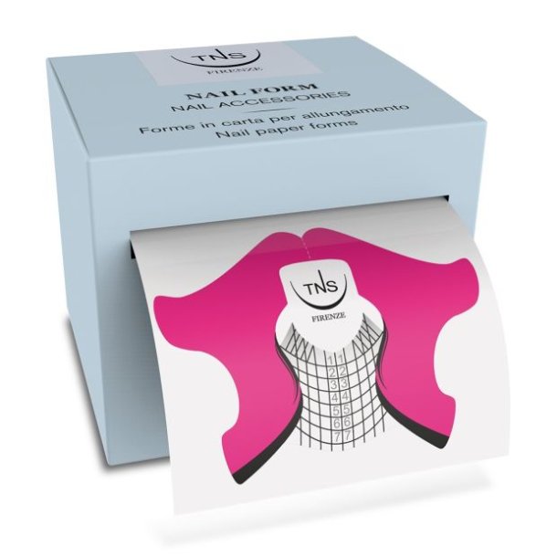 LCN Negleform skabeloner til opbygning af negle, 300 stk