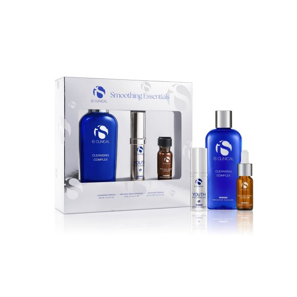 iS Clinical Smoothing Essentials - Hudforbedrende hudplejes�t (Holiday Collection 2025), 3 dele