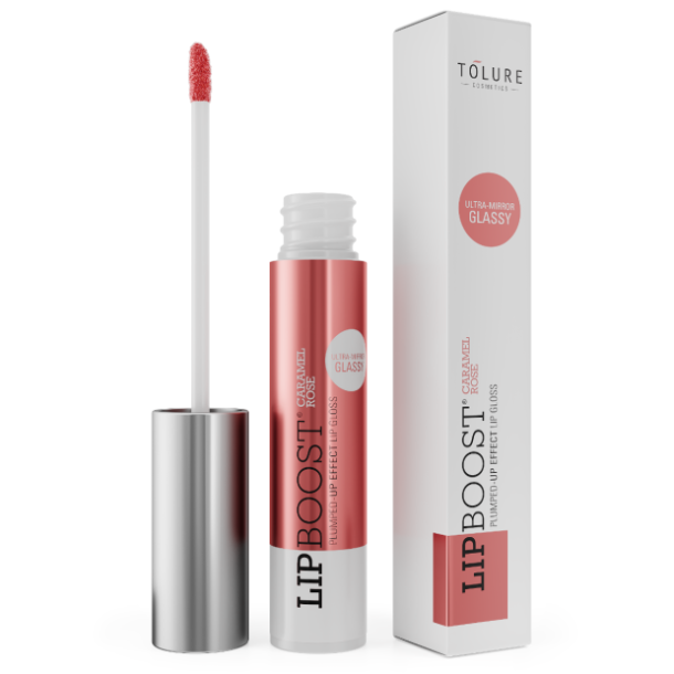 Tolure Maxi-lipboost, Caramel/Rse, 8 ml