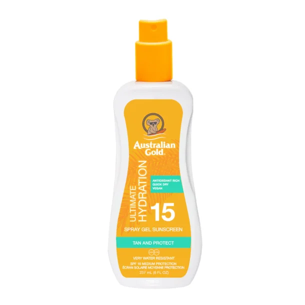 Australian Gold Ultimate Hydration Spray Gel SPF 15, 237 ml