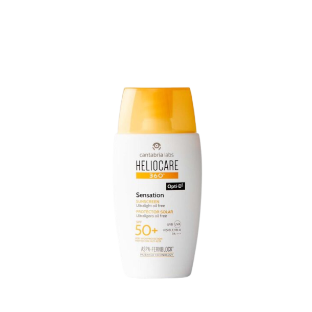 HelioCare Sensation SPF 50+ - Ultralet Oliefri Solcreme til Ansigtet, 50 ml