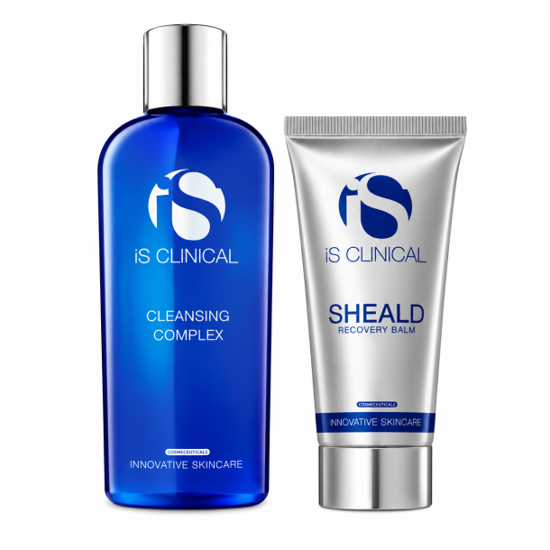 iS Clinical Duo Cleansing Complex 180 ml + Sheald Recovery Balm 60 g - Rens &amp; Pleje til Sensitiv Hud